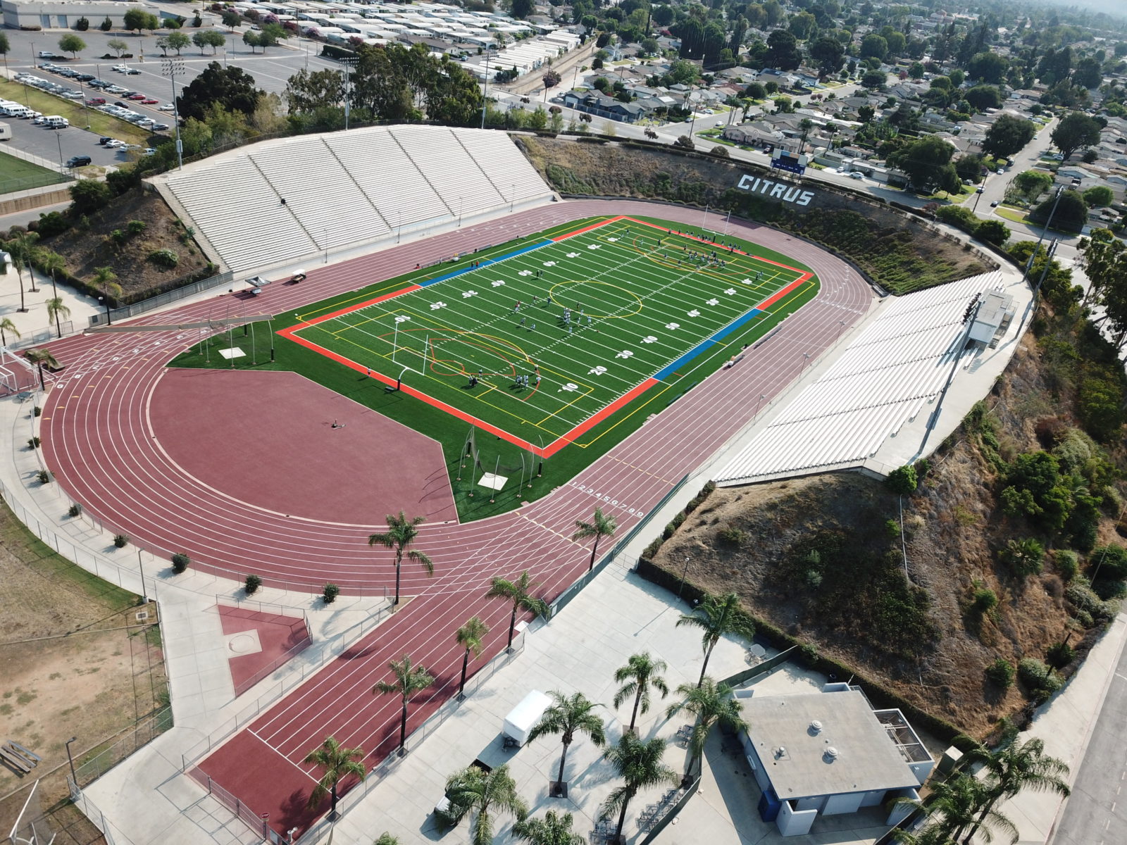 Running track surface